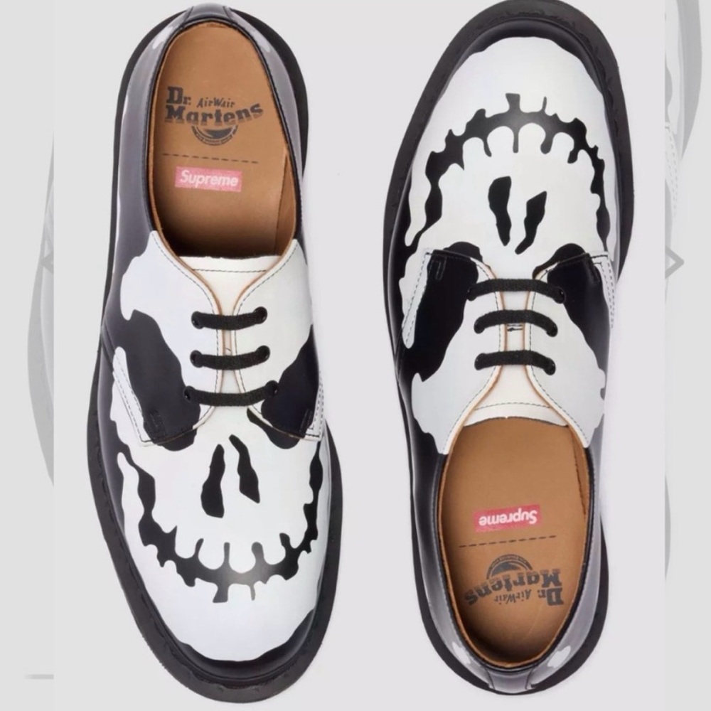 Dr. Martens supreme 1461 skull and White womens 9 men’s 8
